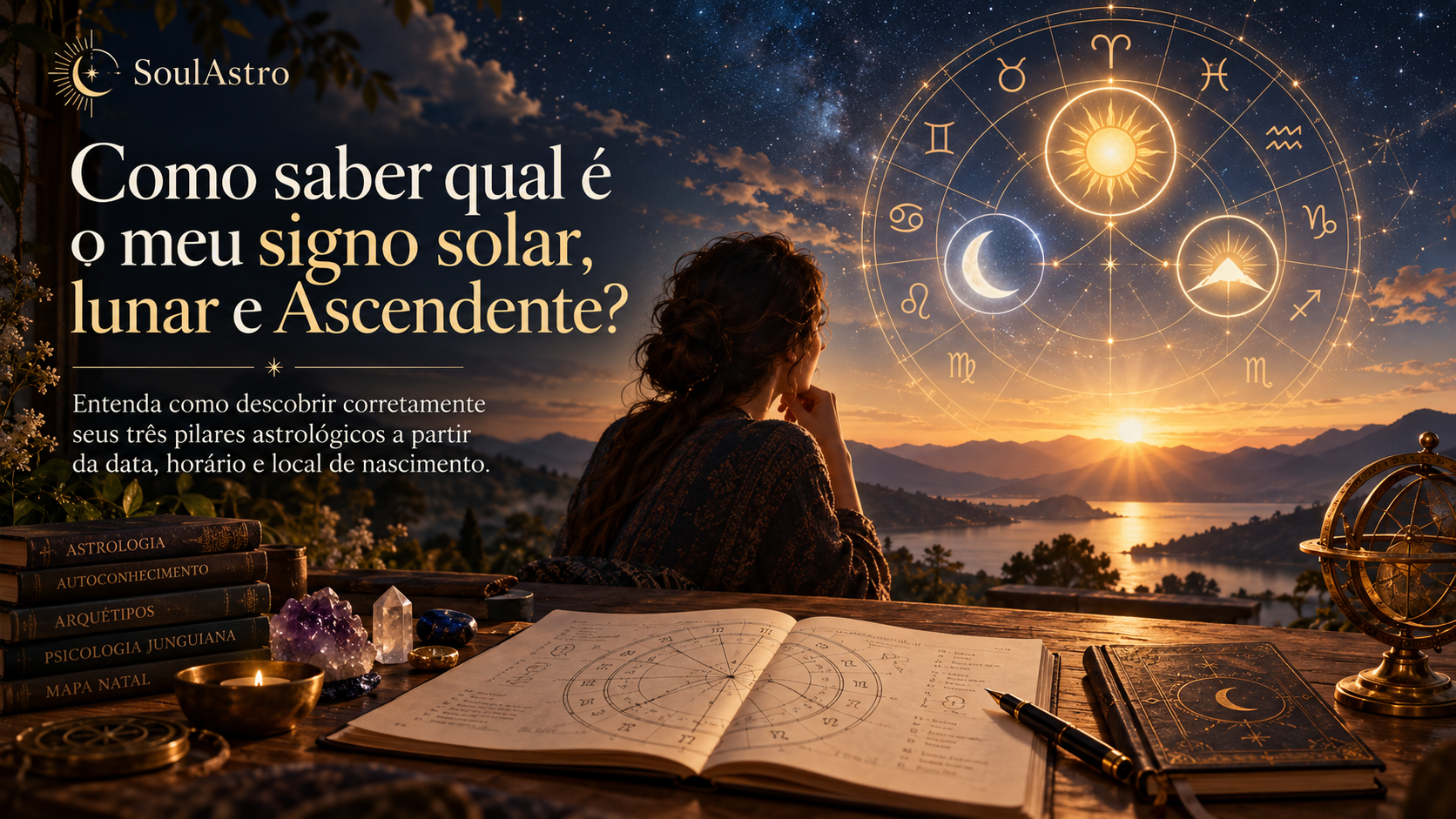 Como saber qual é o meu signo solar, lunar e Ascendente?